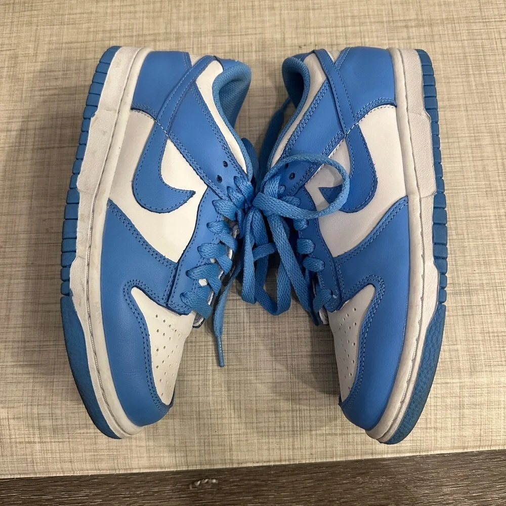 Nike dunk lows in university blue